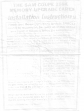 Instructions bundled with upgrade